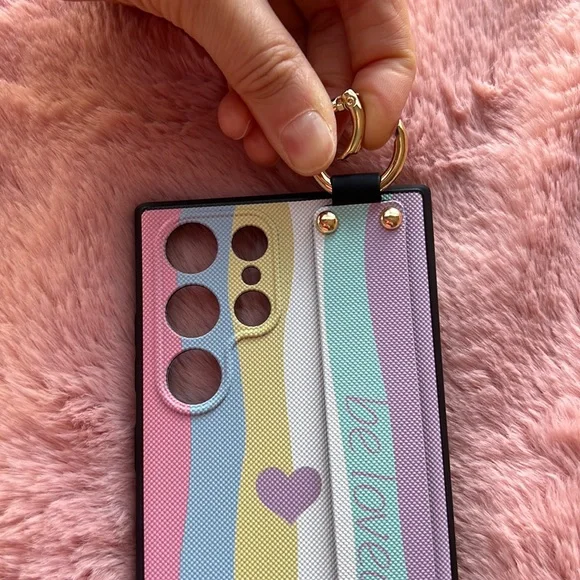 For Samsung Galaxy S22 plus,S22 ultra phone case with strap kickstand ring - Picture 10 of 13